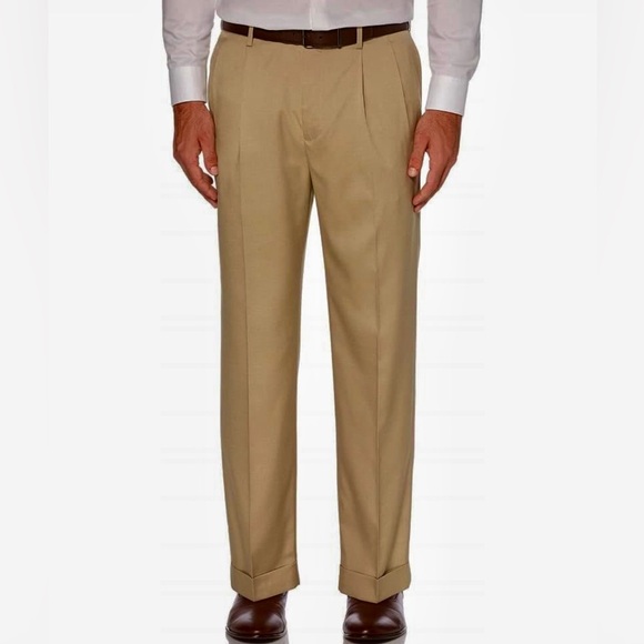 savane men's pleated select edition crosshatch dress pant Savane | Pants | Savane Stretch Crosshatch Straight Fit Pleated Dress Pants  Dark Patina 38wx29l